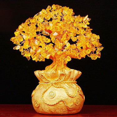 Attract MONEY & Abundance with a CITRINE FENG SHUI MONEY TREE-3 sizes
